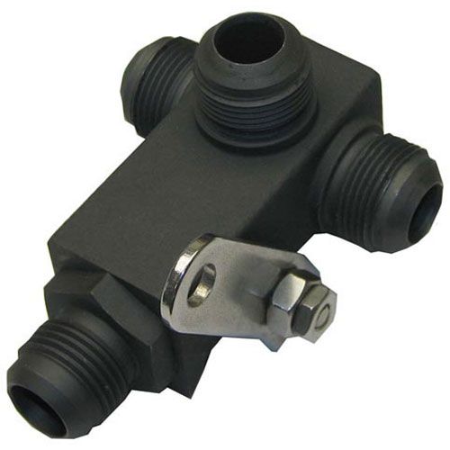 Pitco 60131801 Fryer Filter Return Ball Valve W/ 4 Flare Connections 3" x 1/2" & 1"x7/16" Flare