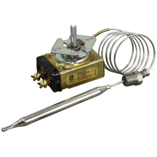 Pitco PTP5047587 Fryer KX Dip Sealed Thermostat W/ Stuff Box  3/8" X 5-5/8" Bulb 1/4" MPT 