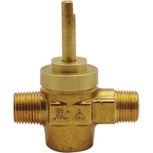 ROYAL RANGE 1314 Valve Assembly W /Chrome Knob & L-Shaped Handle 1/2" MPT 