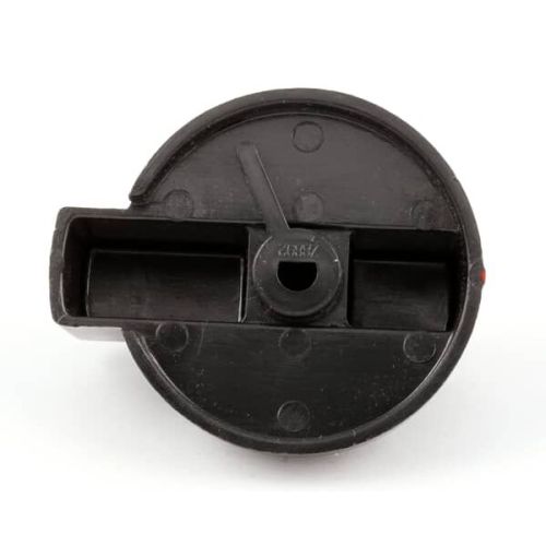 Star Mfg 2R-Z8892 Black Indicator Knob 2-5/16" DIA, 3/16" D-STEM Flat Right