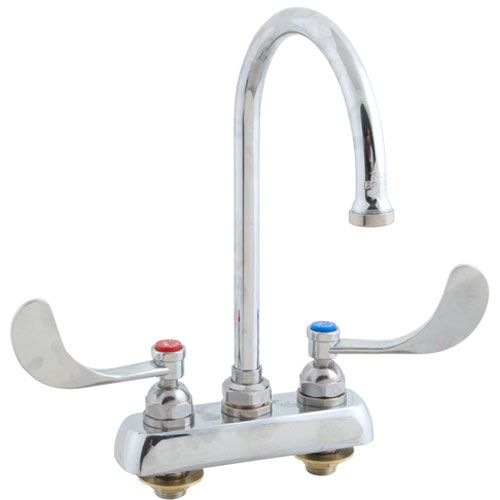 T&S Brass B-1141-04 4" Deck Faucet , GSNK,Wrstbld Handle