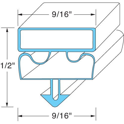 Victory VT50876403 Dart Mount Door Gasket, 23-3/4" X 28-1/4"