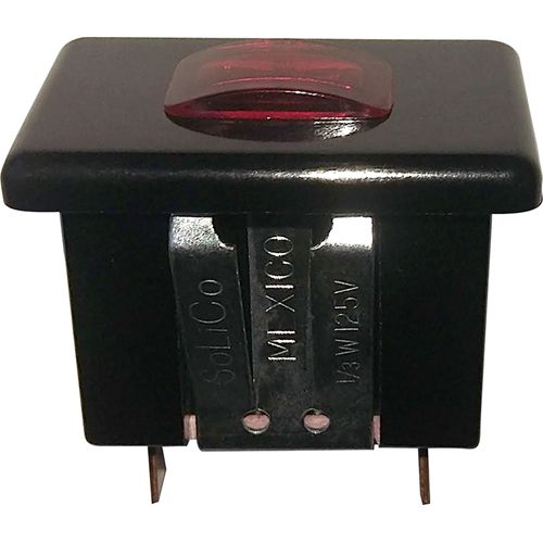 Vollrath 2515841-1 Indicator Lamp, 125V Red Dome