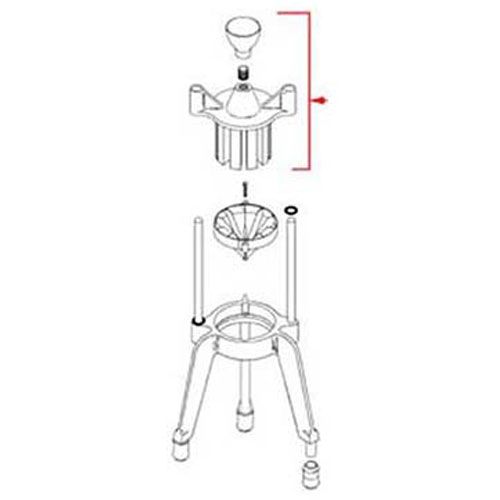 Vollrath 316 Head (6 Section, With Knob) 