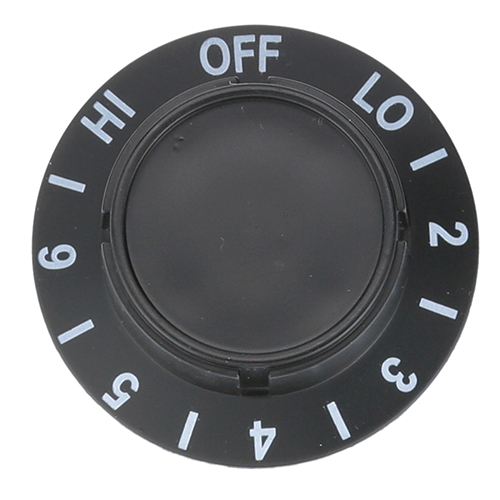 Delfield 3234557 Dial 2 D Infinite Switch Knob,  Off-Lo-1-6-Hi