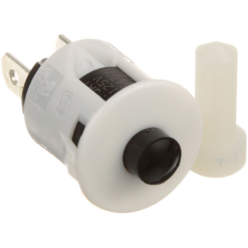 Traulsen 28235 White Push Button Switch with Actuator, 3/4" Hole