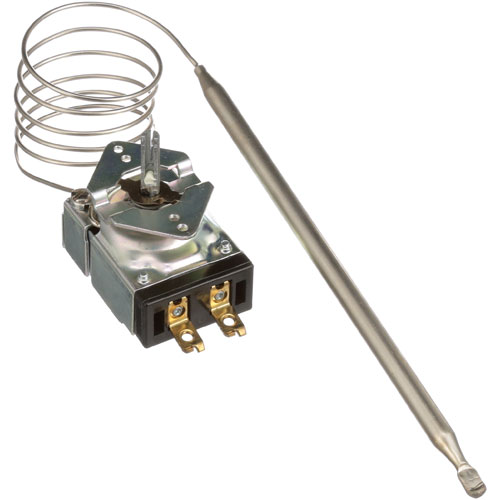 Cecilware L041A SL Thermostat W/ 5/16" X 7-9/16" Nickel Bulb, Thermostat Knob