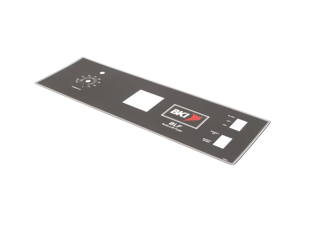 BKI (Barbeque King) N0523 Fryer Control Panel Decal/Overlay BLF