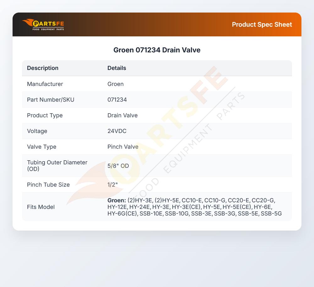 Groen 071234 Drain Valve
