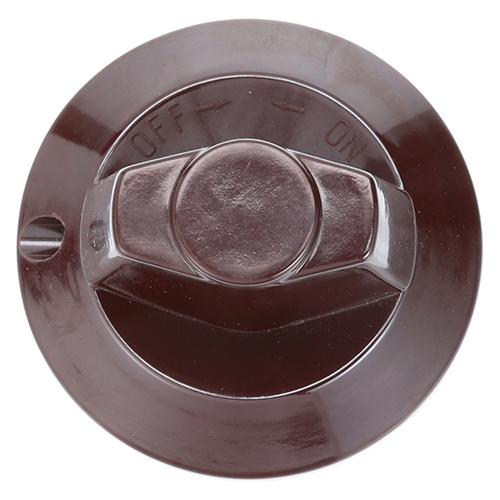 Hobart 719255-12 Red Knob W/set Screw, Burner Valve Knob , D-Stem Flat Down