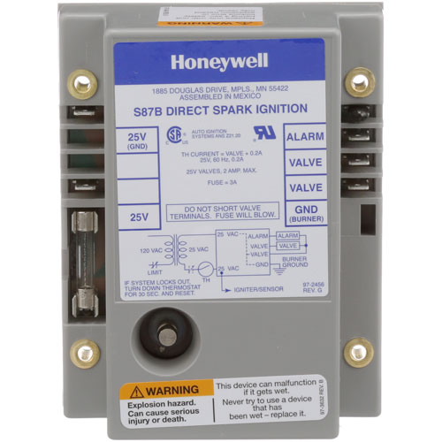 Cleveland 3546 Steamer Direct Spark Ignition Module/ 4 Sec Lockout Single Electrode  25V