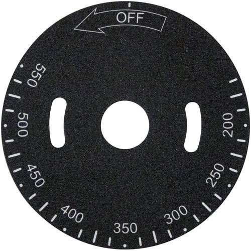 Vulcan Hart 498037-0000A Temperature Dial Plate, 200-550&deg;F