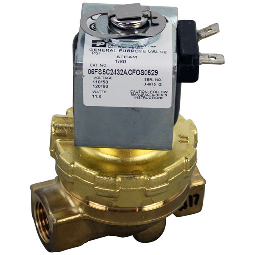 Cleveland FK22224 Steam Solenoid Valve 110/120V N/C 300F 50 PSI 3/8" FPT