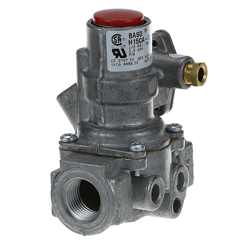 Pitco 60139101 Griddle Burner Gas Valve W/.240" Stem Hood Orifice 1/4" MPT X 7/16" CC