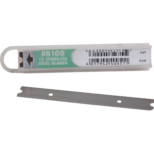 Keating 004898 Scraper Blades Stainless Steel 4" 10-Pack