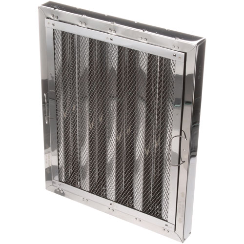 Allpoints 8014157 Type 6 Stainless Steel Hood Filter, 20x16 with Spark Arrestor