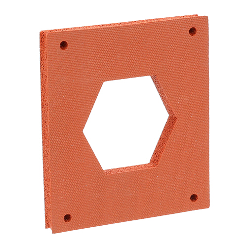 Ultrafryer ULTR22A119 Orange Gasket, Drain Valve,  5 1/2" x 5"