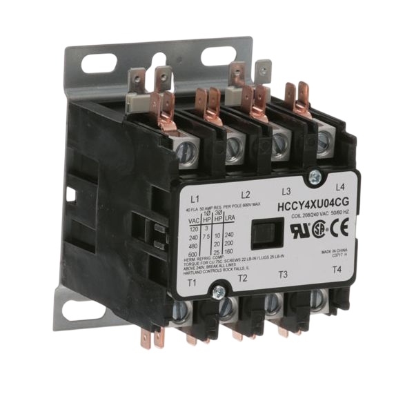 Blodgett 40892 Contactor 4-Pole 40A Inductive 50A Resistive 208/240V