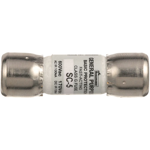 GE/Hobart XNC7X118/FE-022-45 SC-5 Fuse, 600V/5A, Lincoln 1300 to 1311 Series