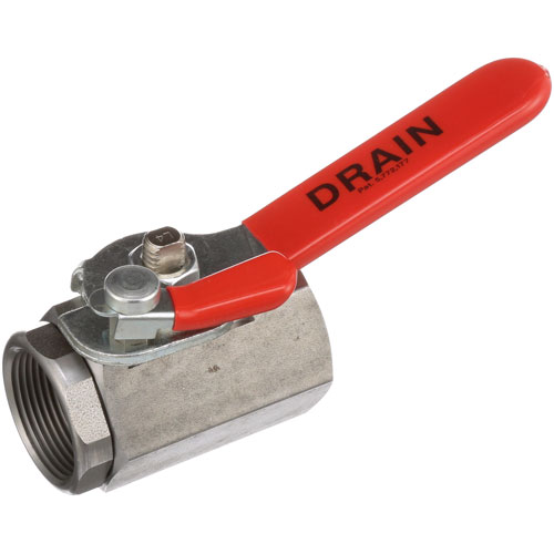 Frymaster FM8064145 Fryer Drain Valve W/Handle 1-1/4" FPT