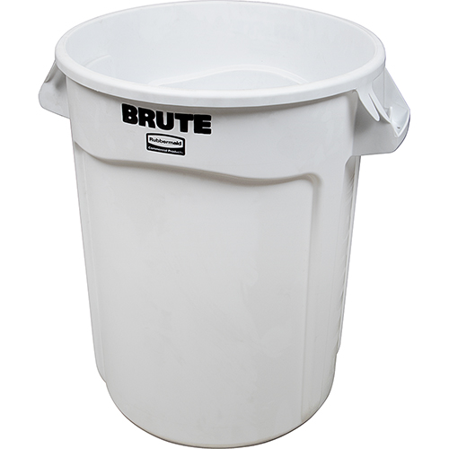Trash Can-32gal Rndwhite For Rubbermaid - Part# Fg263200wht