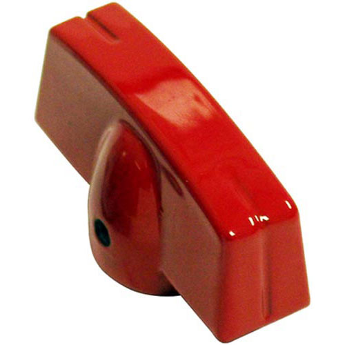 Hobart 402958 Red Color Aluminum Knob, 1-7/8" X 7/8", Mount 3/8" Round, .240" Flat D Hole