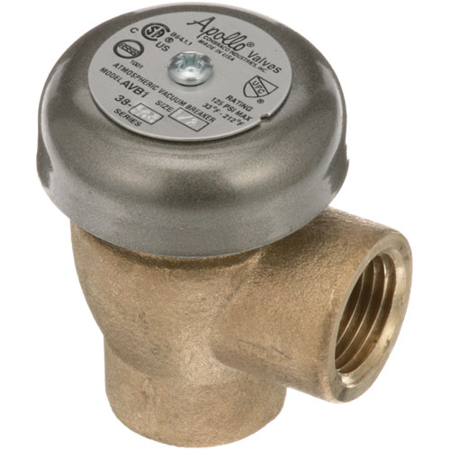 Meiko 9647252 Dishwasher Vacuum Breaker W/ Brass 1/2" FPT