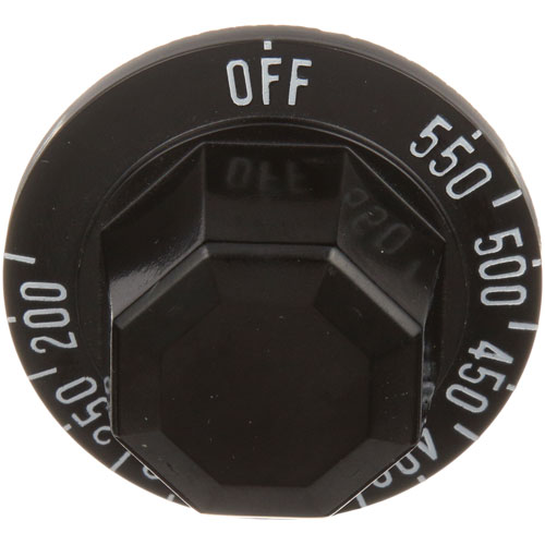 Vulcan Hart 00-921686 Range Thermostat Knob 200&deg;F-550&deg;F 2" DIA
