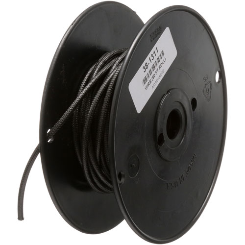 Allpoints 381311 12 AWG High-Temp Black Wire, 50ft, 600V, 392&deg;F