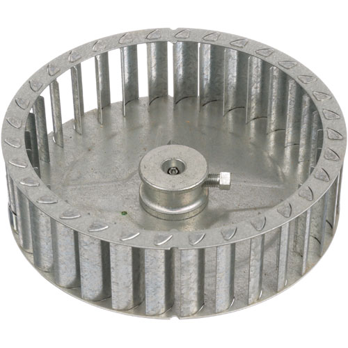 Hobart 3-1300-8 Blower Wheel 7-1/8"DIA, 2"W, 1/2" Hole, Flat Back, CCW Rotation, Puller Hub, 2 Set Screws