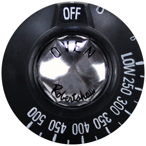 ROYAL RANGE 2167 2" Dial Knob Off-Low 250&deg;F-500&deg;F