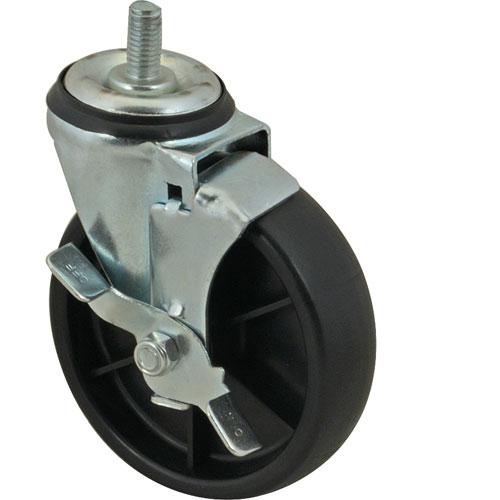 Turbo Air M726500200 Stem Caster With Brake 5"Od,3/8-13,