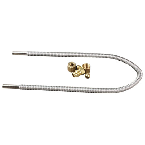 Dormont T4-KIT-18 Flexible Tube Kit Stainless Steel 1/4" OD x 18" Long