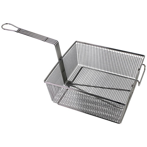 P35611L Full Size Fryer Basket 13"L X 12-1/4"W X 5-3/8"H W/Front Hook