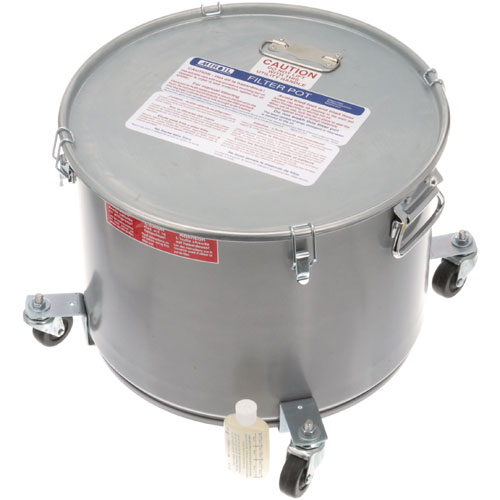 Miroil 02066 Oil Filter Pot/Lid-With/Casters