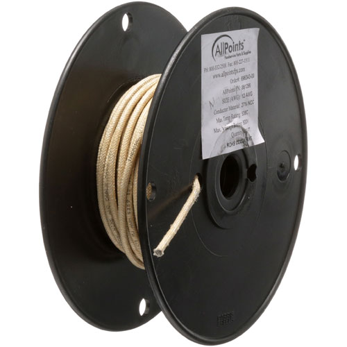 Allpoints 381296 50FT Nickel Coated Copper Wire Roll, 842&deg;F Max Temp