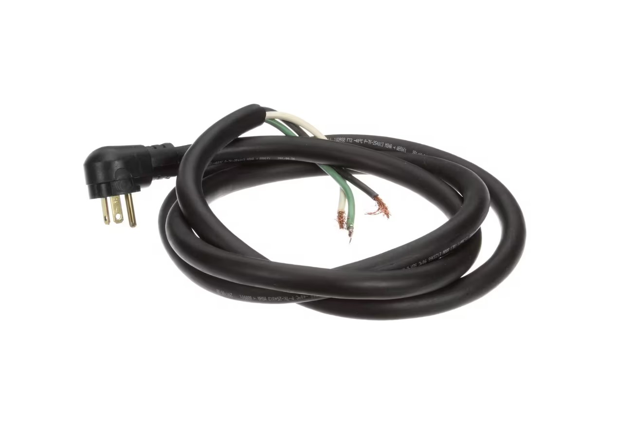 Bakers Pride 2E-P6009A Power Supply Cord W/Right Angle Plug 250V 20A