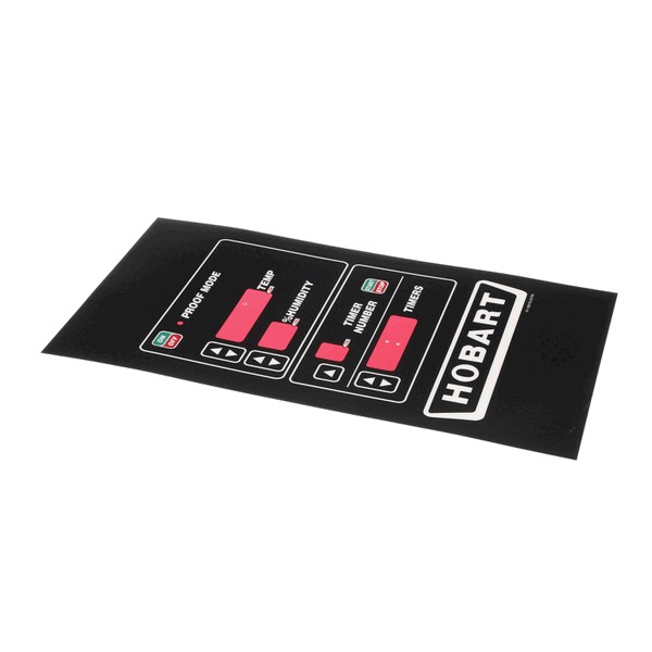 Baxter 01-100V16-0279H Proofer Control Panel Overlay/Label