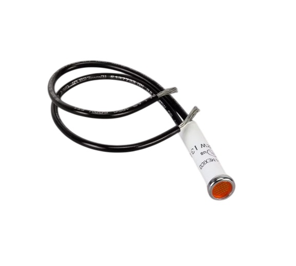 Southbend 1177565 Range Signal light W/ 4" Leads & 5/16" Amber Fit Holes 28V