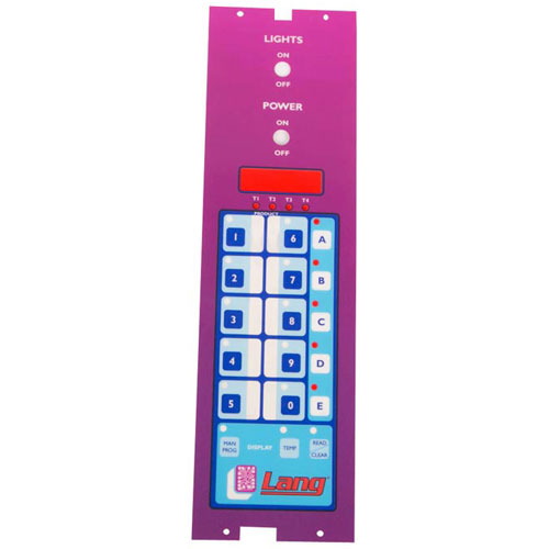 Lang LG60301-42 Oven Label/Overlay Panel Touchpad Purple