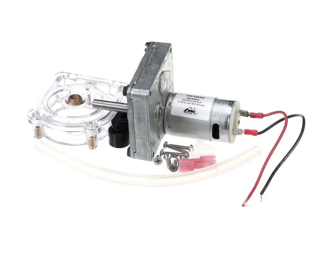 Jackson 05700-004-71-62 Dishwasher Peri-Pump Detergent Assembly 1/4" Tube 14 RPM 24 VDC