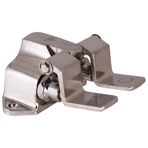 T&S Brass 0502 Pedal Valve , H&C,Floor,Leadfree