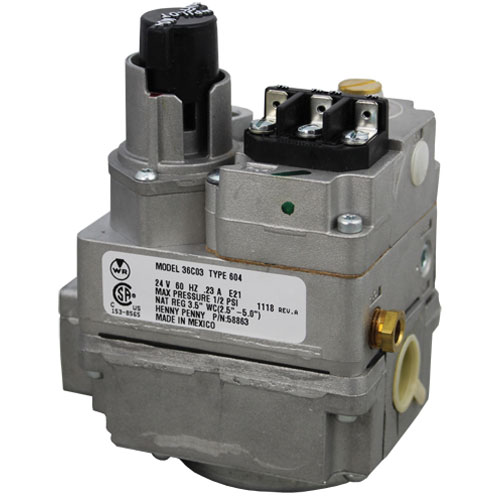White Rodgers 36C03 TYPE 604 Fryer Nat Gas Valve 24V