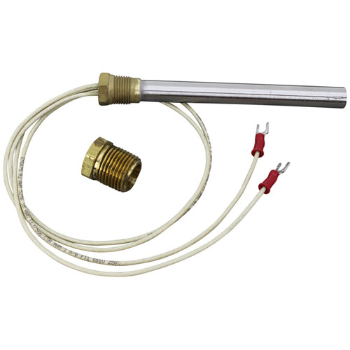 Hatco R02-05-002 5-5/8" Cartridge Heater W/Terminals,  3/8 FPT x 1/2 MPT