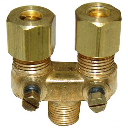 Hobart 00-409557-00003 Dual Pilot Adjustment Valve, 1/8 MPT X 1/4 CC