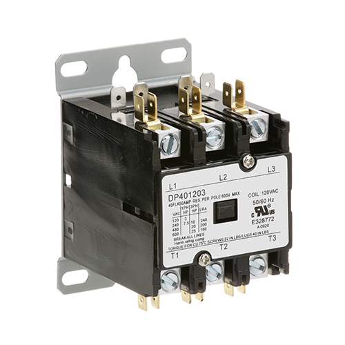 Garland GL1637001 3-Pole Contactor, 40 AMP,120V