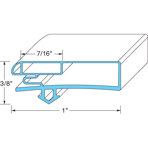 Anthony 02-14160-2004 Door Gasket 28-3/4 W X 59-1/2 L D2D