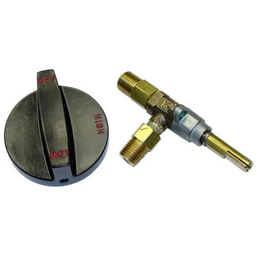 Southbend 1176750 Natural Gas Burner Valve W/Knob 1/4" MPT X 1/4" MPT