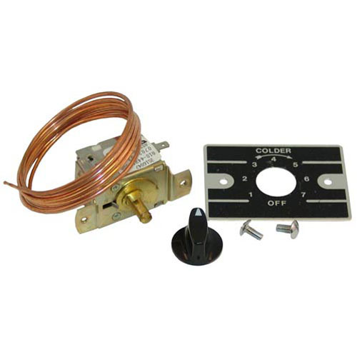 Delfield 3516047 Range Control Temperature W/shaft Stem, Dial Plate & Knob, -25 to 20 F TEMP, 50" CAP