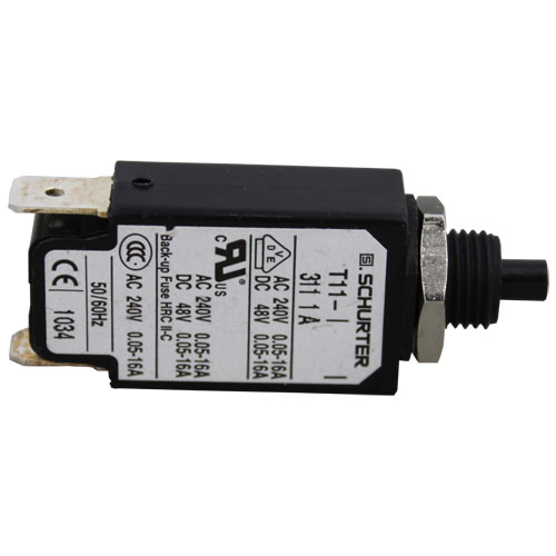 Cleveland 108331 Circuit Breaker 1Amp AC 240V/.05-.16A DC 48V-.05-.16A